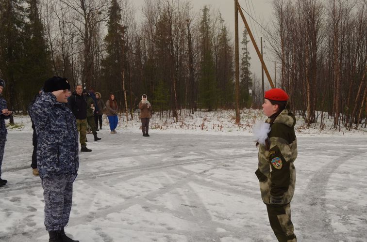 Сотрудники и военнослужащие Росгвардии приняли участие в Кубке юнармейской доблести «На севере – жить»