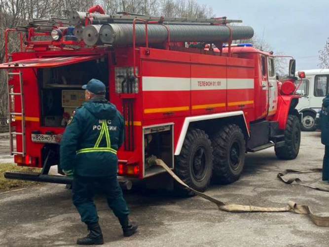 В Мурманске на базе Управления Росгвардии прошли пожарно-тактические учения